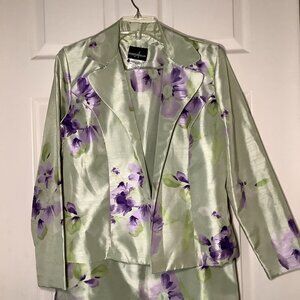 Positive Attitude Women 2 Piece Floral Dress w/Jacket